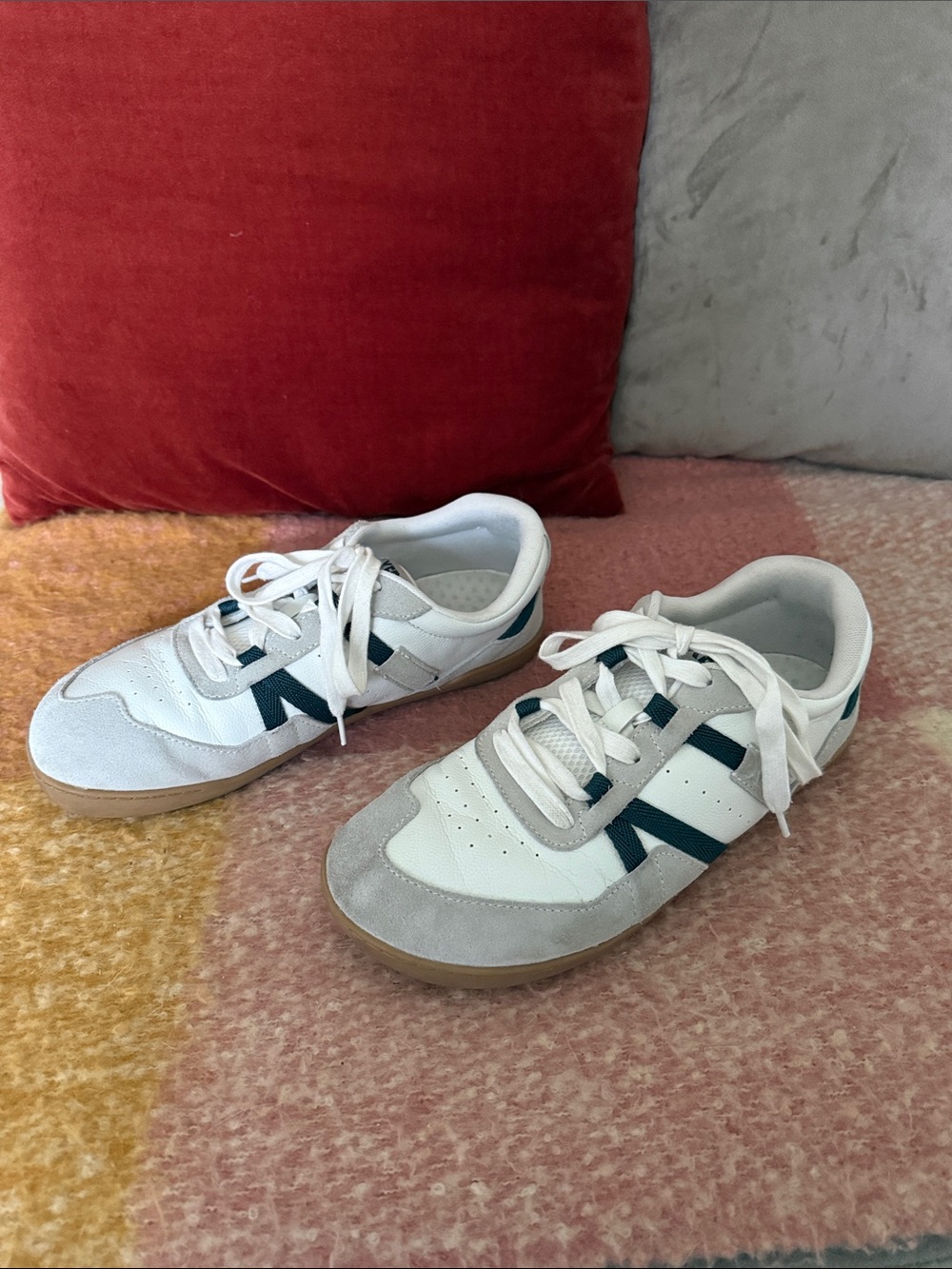 Xero White & Blue Women's Low-Profile Sneakers - Picture 4 of 10